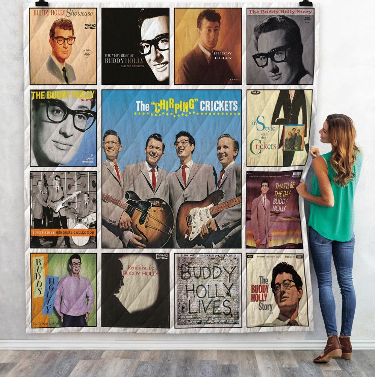 Buddy Holly Collection Quilt Bedding Set for Fans of the Musician
