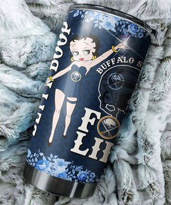 Buffalo Sabres NHL Tumbler - Betty Boop Tumbler with Retro Design - G Fanatics