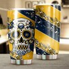 Buffalo Sabres NHL Tumbler: Skull Design Tumbler for NHL Fans, Perfect for Game Nights
