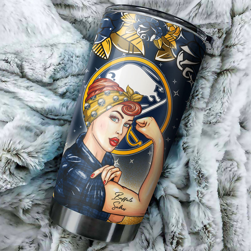 Buffalo Sabres NHL Tumbler: Strong Best Mom Ever Tumbler with NHL Logo, Perfect for Dedicated Fans - Image 2