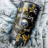 Buffalo Sabres NHL Tumbler - World's Best Mom Tumbler with Lovely Flower Design - G Fanatics