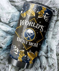 Buffalo Sabres NHL Tumbler - World's Best Mom Tumbler with Lovely Flower Design - G Fanatics