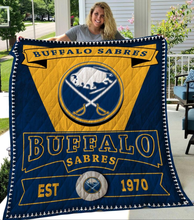 Buffalo Sabres Quilt Blanket LC1 - Personalized Gift for Hockey Fans