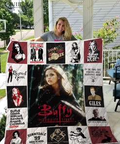 Buffy The Vampire Slayer T-Shirt Quilt - Classic TV Series Bedding