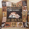 Bulldog Coffee and Dogs Quilt Bedding Set for Animal Lovers