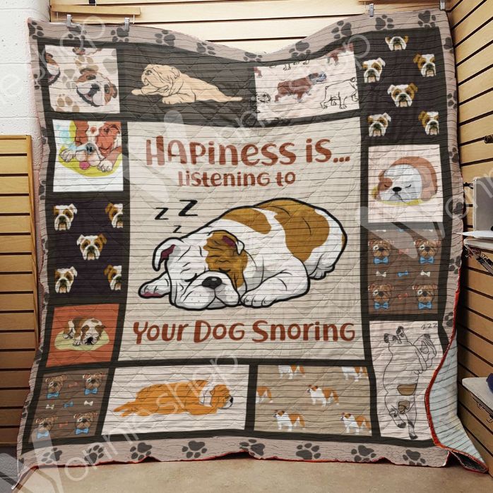 Bulldog's Love Quilt Bedding Set for Teens