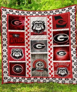 Bulldogs Ncaa Georgia Bulldogs Combined Combined Quilt Blanket - the Perfect Gift for Fans