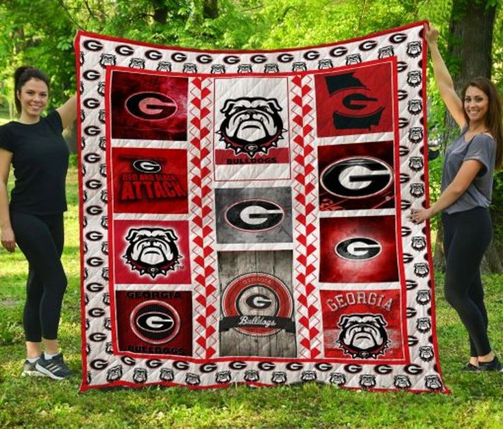 Bulldogs Ncaa Georgia Bulldogs Combined Combined Quilt Blanket - the Perfect Gift for Fans