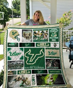 Bulls Unite Usf Quilt Blanket with Bed Set Queen