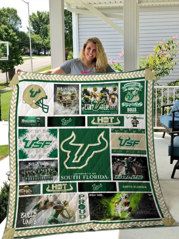 Bulls Unite Usf Quilt Blanket with Bed Set Queen