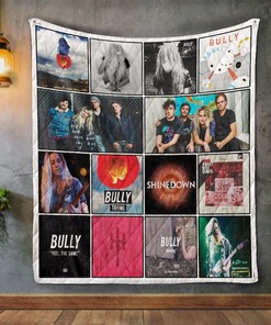 Bully Albums Trying Shinedown Quilt Blanket, Celebrating the Alternative Rock Band
