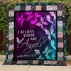 Butterflies I Believe There Are Angels Among Us Quilt Blanket ideal for Girls Quilt Bedding Set
