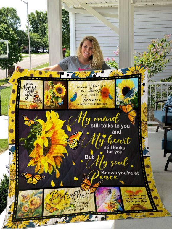 Butterflies In Heaven Quilt Blanket as a Memorial Gift