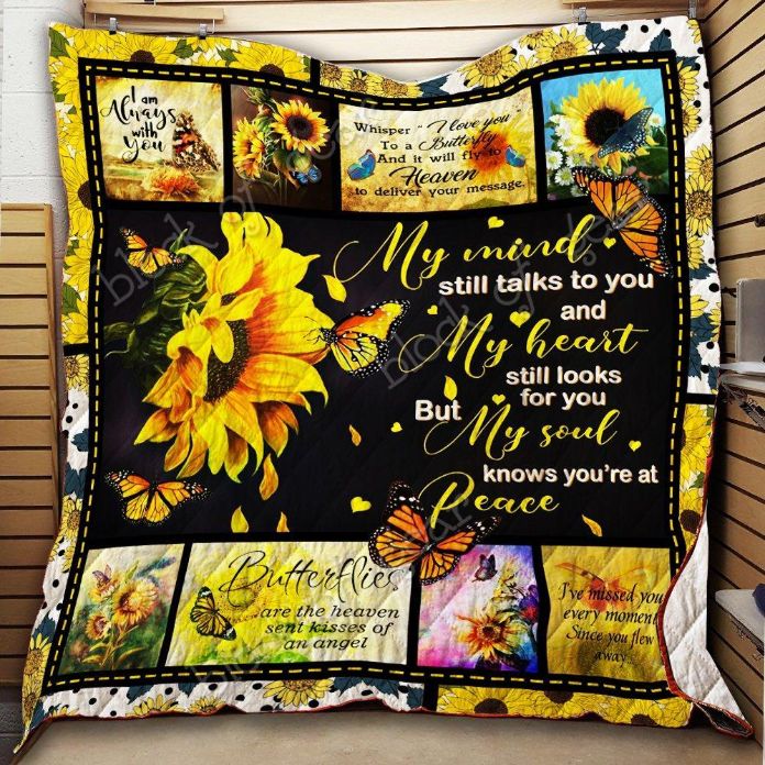 Butterflies in Your Heart Remembrance Thh993 Quilt Blanket