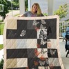 Butterfly Pattern Butterfly Lo Quilt Blanket Baby or Kids Bed Set with a Positive Message