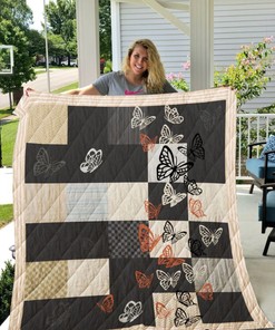 Butterfly Pattern Butterfly Lo Quilt Blanket Baby or Kids Bed Set with a Positive Message