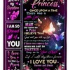 Butterfly Princess Quilt Bedding Set for Granddaughter from Papa's Birthday
