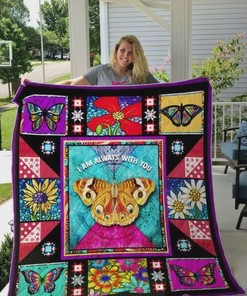 Butterfly Themed Quilt Blanket Baby or Kids Bed Set to Keep in Touch