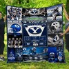 Byu Cougars Quilt Blanket for Football Fans