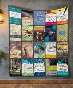 C. S. Lewis Books Quilt Blanket - Journey to Narnia for Bookworms
