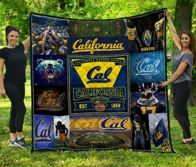 Cal EST 1868 California Golden Bears Ncaa Quilt Bedding Set Vintage