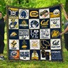 Cal Man Cave California Golden Bears NCAA Quilt Blanket - The Perfect Addition to Your Fan Cave