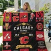 Calgary Flames Collected Quilt Blanket - For Fans of the NHL Team