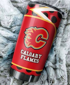 Calgary Flames NHL Tumbler: NHL Logo Tumbler for Fans, Perfect for Dedicated Collectors