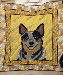 Calico Dog Quilt Blanket - Show off your love for cute calico dogs with this cozy quilt blanket