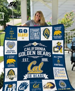 California Golden Bears Collection Quilt Bedding Set for Sports Fans