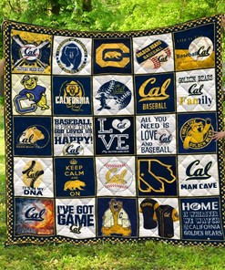 California Golden Bears Vintage Quilt Blanket with Comfortable Material and Unique Design