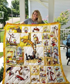 Calvin & Hobbes Cartoon Comfort Quilt Bedding Set