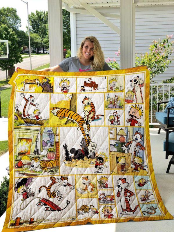 Calvin & Hobbes Cartoon Comfort Quilt Bedding Set