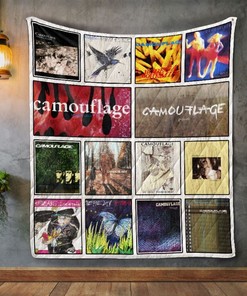 Camouflage Album Quilt Blanket For Fans of Camo Design
