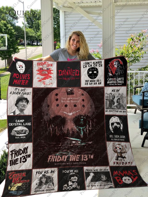 Camp Crystal Lake Friday The 13th Collection Quilt Bedding Set for Teens