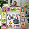 Camping And Smelling Like A Campfire Quilt Bedding Set - Perfect For Outdoor Enthusiasts