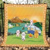 Camping Standard Poodle By The River Quilt Bedding Set