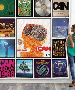 Can Album Collection Quilt Blanket - A Must-Have for Fans of the Avant-Garde Band