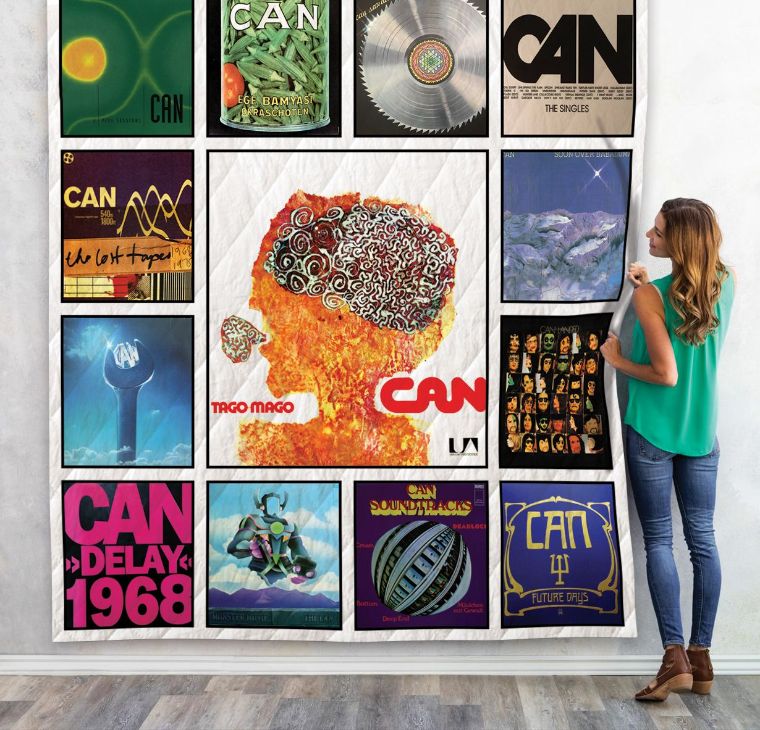 Can Album Collection Quilt Blanket - A Must-Have for Fans of the Avant-Garde Band