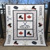 Canada Hockey Quilt Bedding Set Vq06 - Show Off Your Love for Hockey with this Quilt Set
