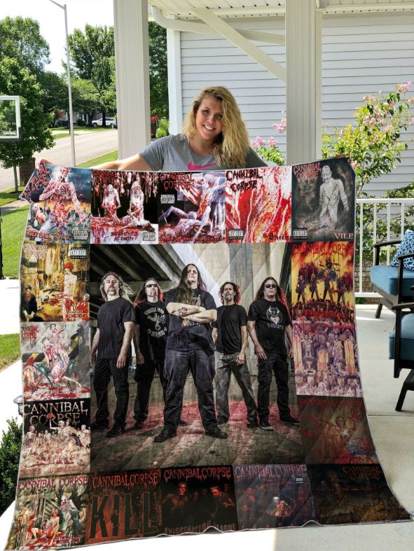 Cannibal Corpse Rock Band Quilt Blanket - Perfect for Metal Fans