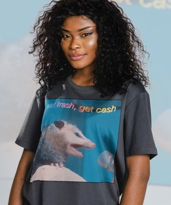 Can't get enough of Eat Trash Get Cash? Check out this Possums T-shirt with Raccoon Tanuki