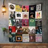 Captain Beefheart Albums Quilt Blanket with Quotes, Bed Set Vintage