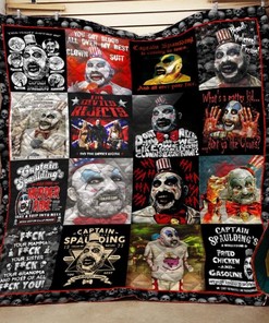 Captain Spaulding Quilt Bedding Set for Horror Fans