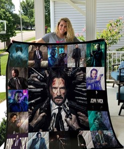 Capture The Moment With Photography John Wick Poster Quilt Blanket