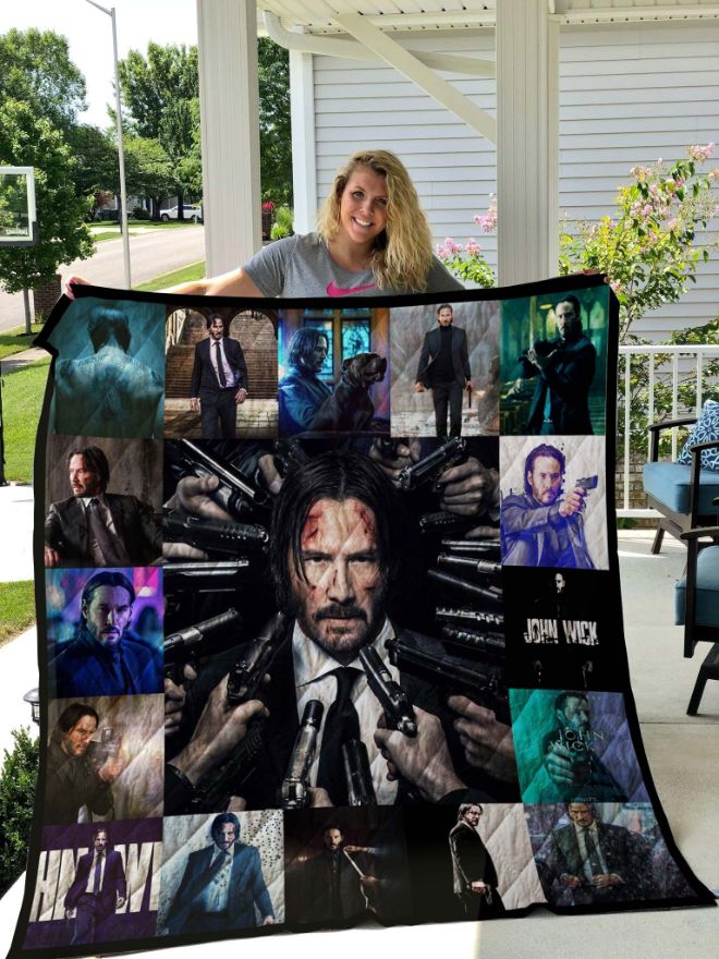 Capture The Moment With Photography John Wick Poster Quilt Blanket