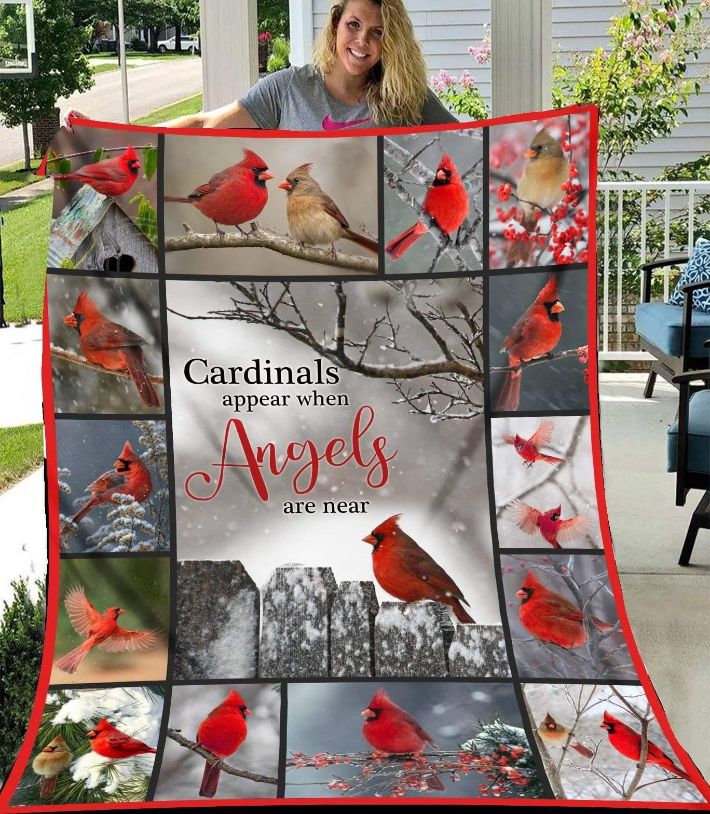 Cardinal Appear Blanket - Personalized Gift for Bird Lovers