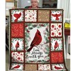 Cardinal Bird Always With You Quilt Blanket: A Symbol of Comfort and Love
