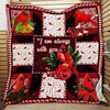 Cardinal Bird Christmas Blanket: Always With You, Always Loved