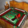 Cardinal Christmas Quilt Blanket - Add Some Festive Charm to Your Living Room